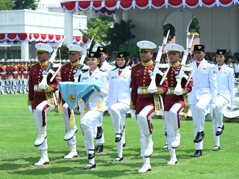 Presiden Prabowo Pimpin Upacara Kemerdekaan HUT ke-80 RI di Istana Merdeka (Ashar/Foto: BiroSetpres/SinPo.id)
