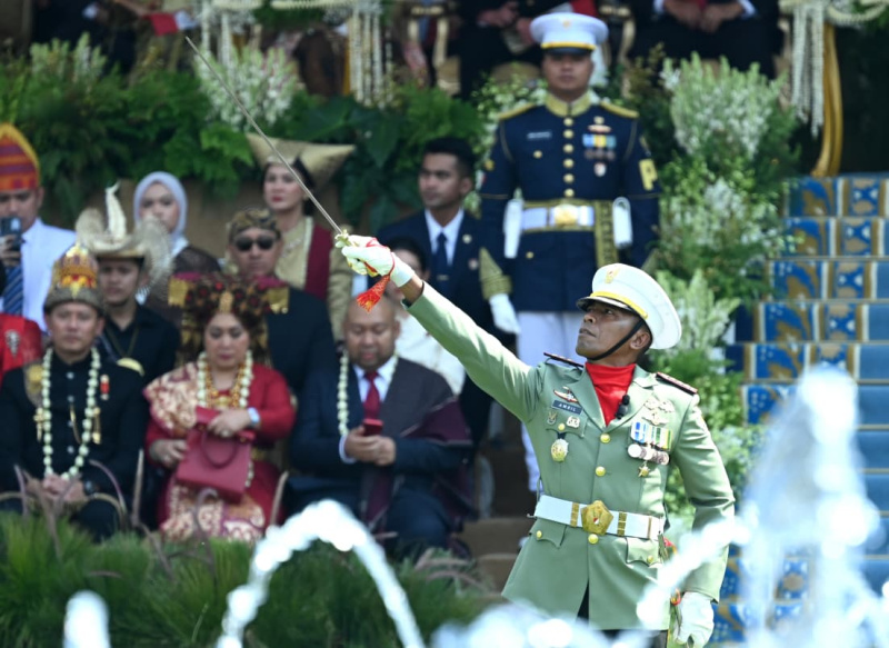 Presiden Prabowo Pimpin Upacara Kemerdekaan HUT ke-80 RI di Istana Merdeka (Ashar/Foto: BiroSetpres/SinPo.id)