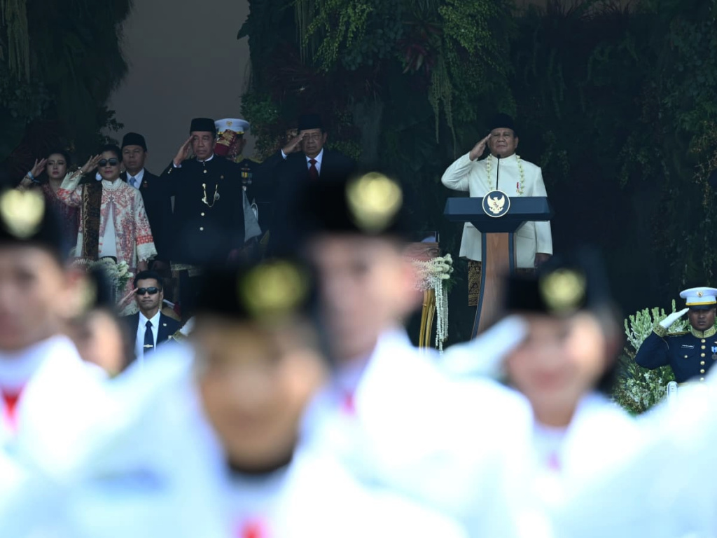 Presiden Prabowo Pimpin Upacara Kemerdekaan HUT ke-80 RI di Istana Merdeka (Ashar/Foto: BiroSetpres/SinPo.id)