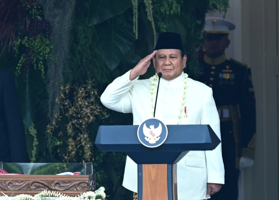 Presiden Prabowo Pimpin Upacara Kemerdekaan HUT ke-80 RI di Istana Merdeka (Ashar/Foto: BiroSetpres/SinPo.id)