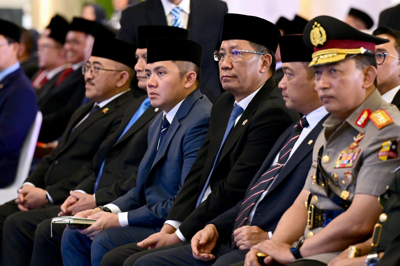 Presiden Prabowo resmi melakukan pengukuhan 1.451 Hakim (Ashar/Foto:Biro-Setpres/SinPo.id)