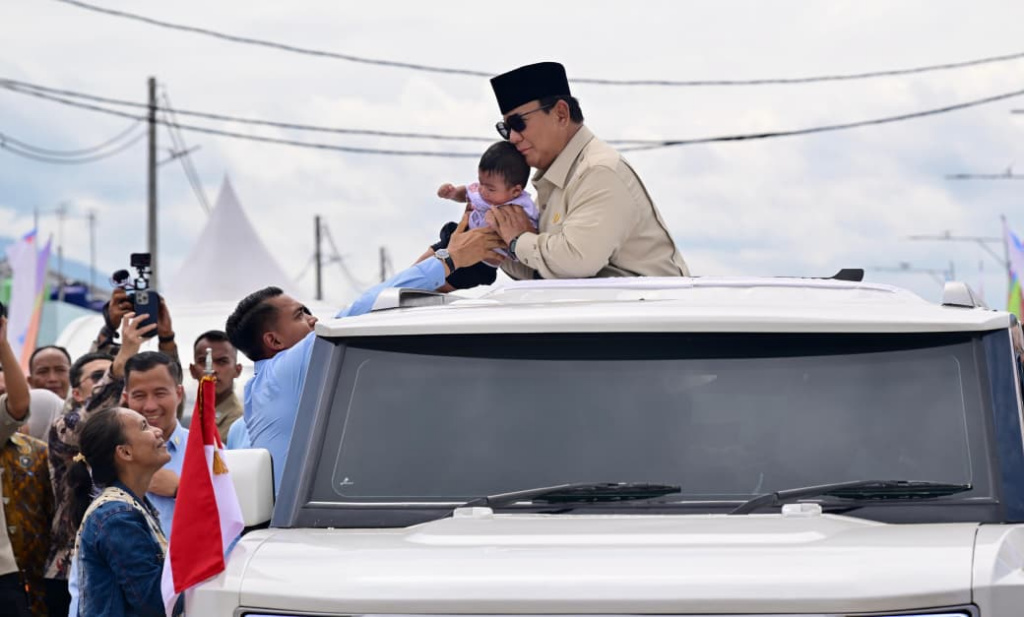 Presiden Prabowo Hadiri akad masal rumah KPR sebanyak 50.030 unit (Ashar/Foto: BiroSetpres/SinPo.id)