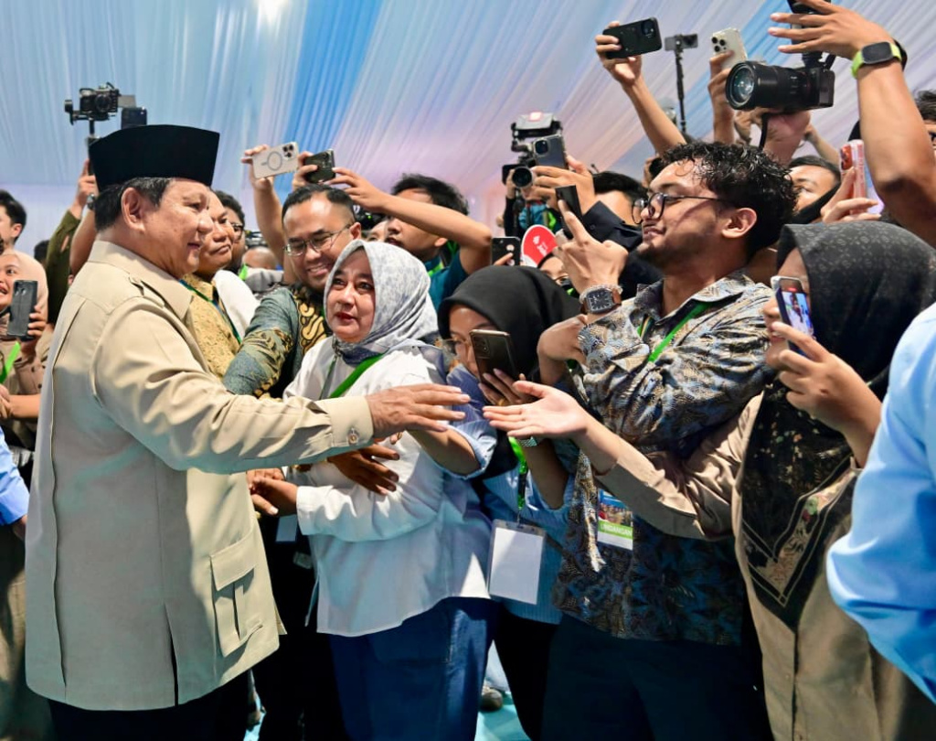 Presiden Prabowo Hadiri akad masal rumah KPR sebanyak 50.030 unit (Ashar/Foto: BiroSetpres/SinPo.id)