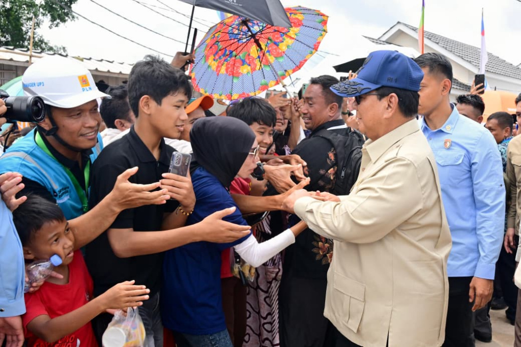 Presiden Prabowo Hadiri akad masal rumah KPR sebanyak 50.030 unit (Ashar/Foto: BiroSetpres/SinPo.id)