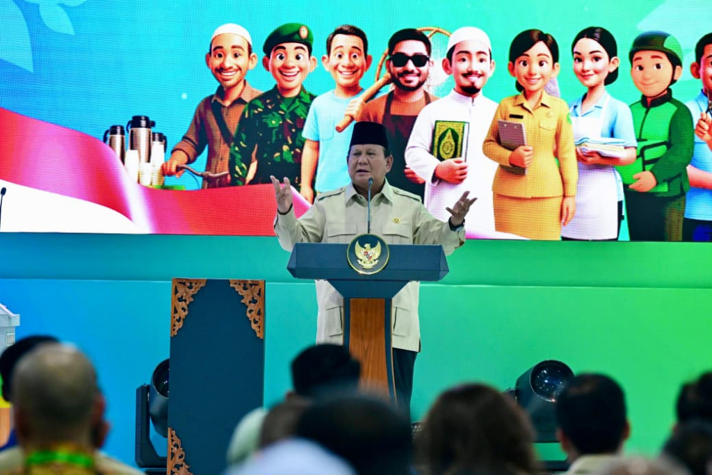 Presiden Prabowo Hadiri akad masal rumah KPR sebanyak 50.030 unit (Ashar/Foto: BiroSetpres/SinPo.id)