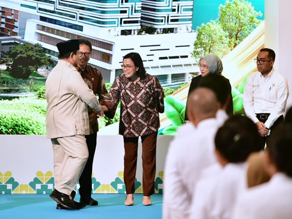 Presiden Prabowo Subianto resmikan Rumah Sakit Otak Nasional (Ashar/Foto: BiroSetpres/SinPo.id)