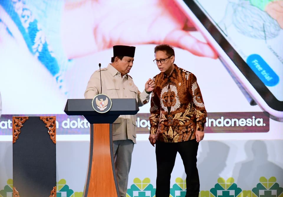 Presiden Prabowo Subianto resmikan Rumah Sakit Otak Nasional (Ashar/Foto: BiroSetpres/SinPo.id)