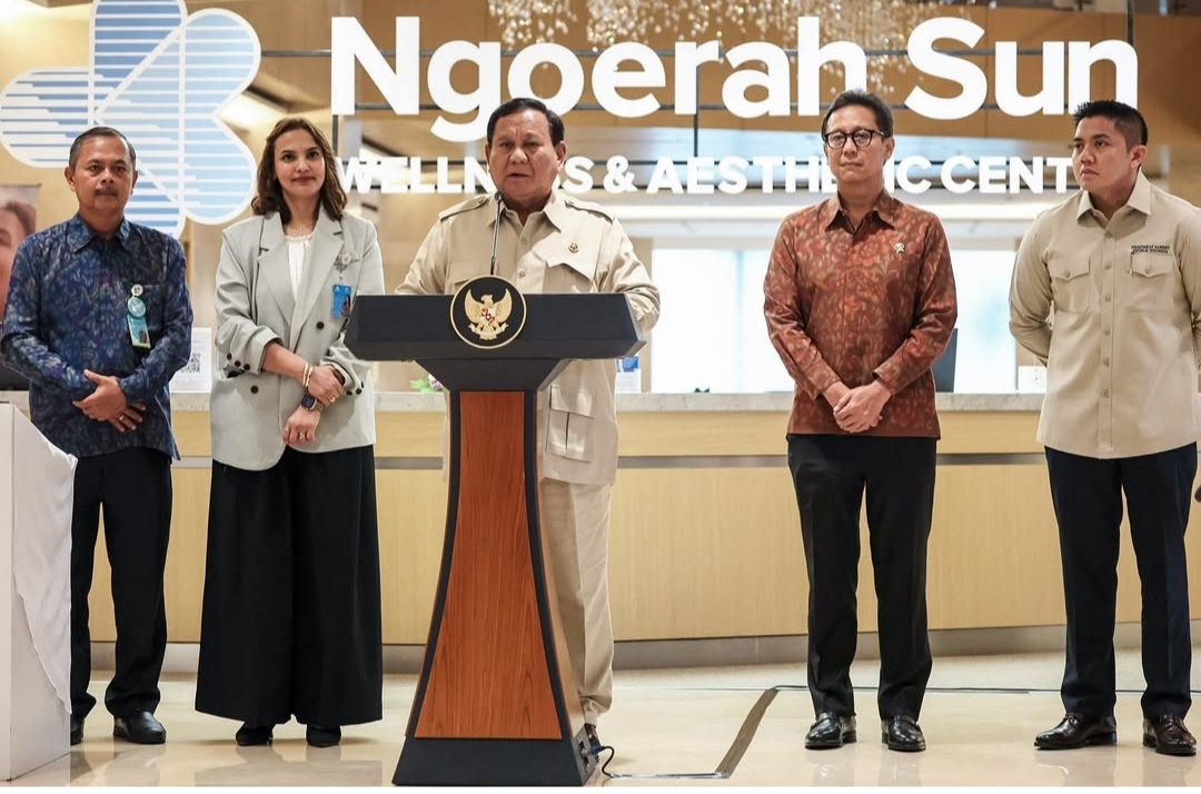 Presiden Prabowo resmikan KEK Sanur Bali menjadi destinasi pariwisata berbasis kesehatan (Ashar/Foto:TimMediaPrabowo/SinPo.id)