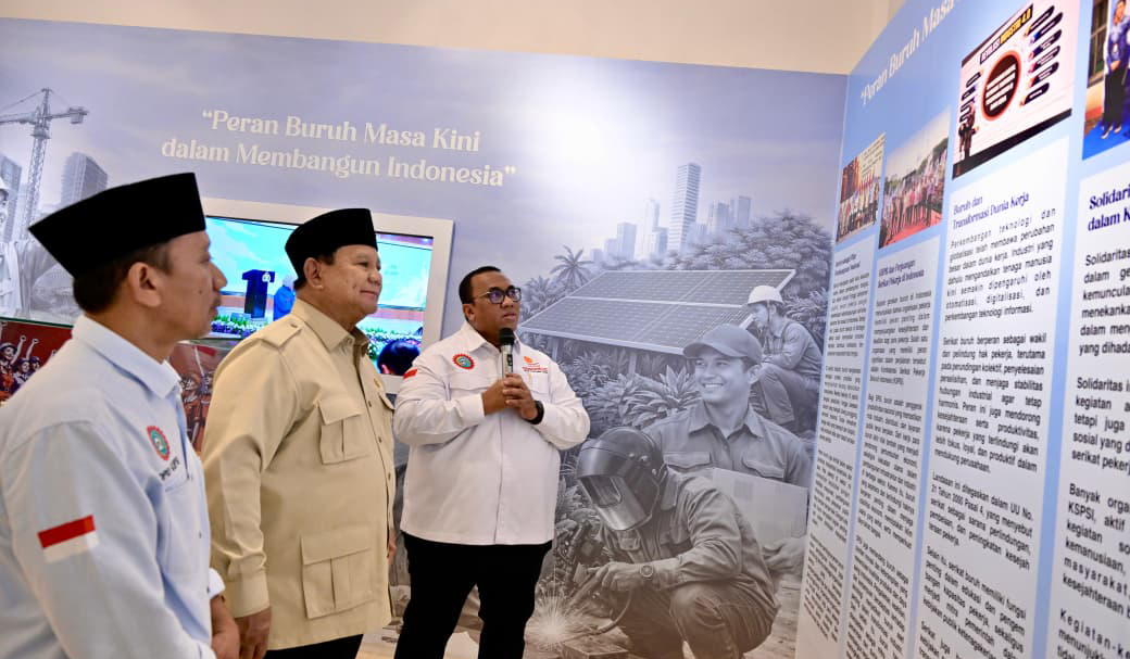 Prabowo resmikan museum ibu Marsinah. (Agus Priatna/BPMI Setpres/SinPo.id)