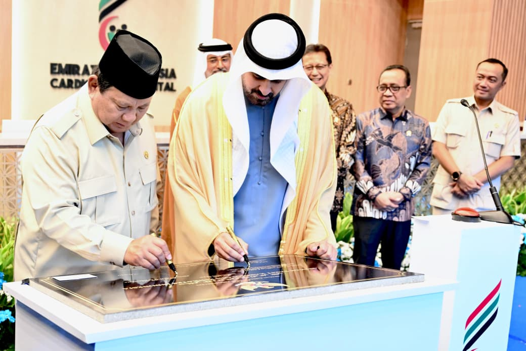 Presiden Prabowo Subianto resmikan RS Kardiologi Emirates-Indonesia di Surakarta (Ashar/Foto: BiroSetpres/Sinpo.id)