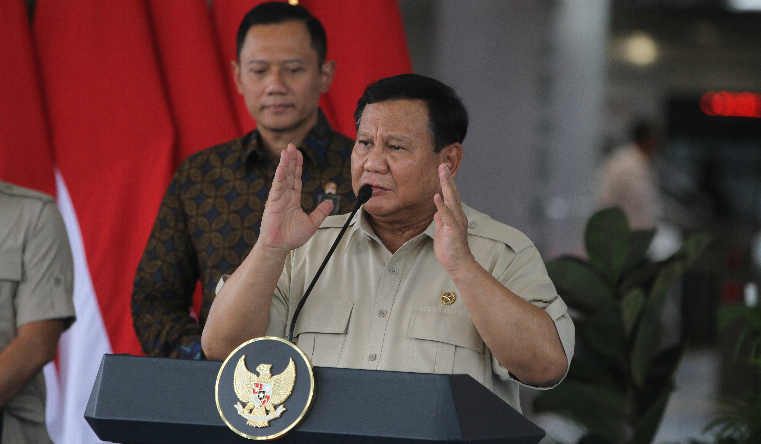 Prabowo resmikan Stasiun Tanah Abang. (Agus Priatna/SinPo.id)