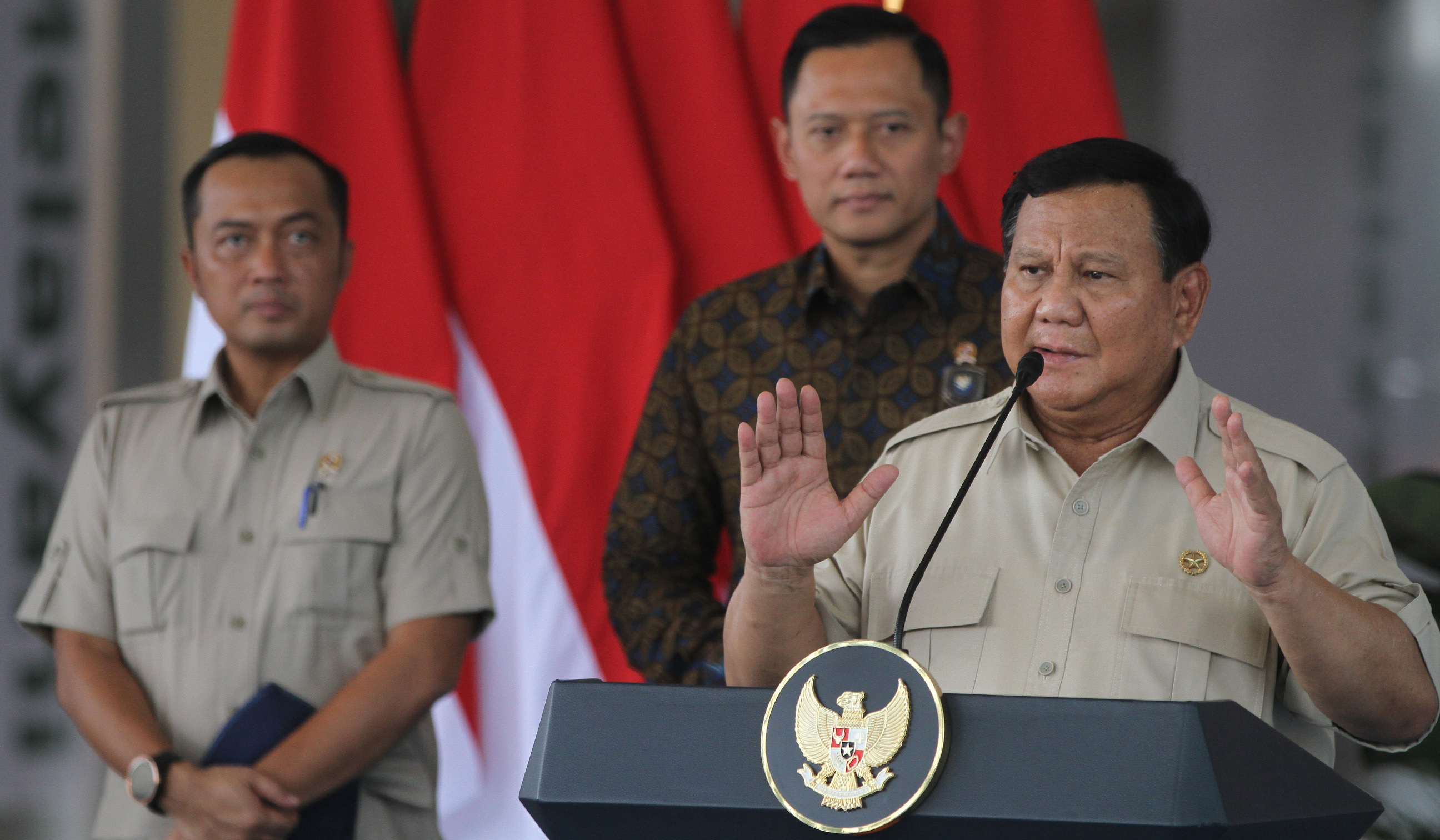 Prabowo resmikan Stasiun Tanah Abang. (Agus Priatna/SinPo.id)