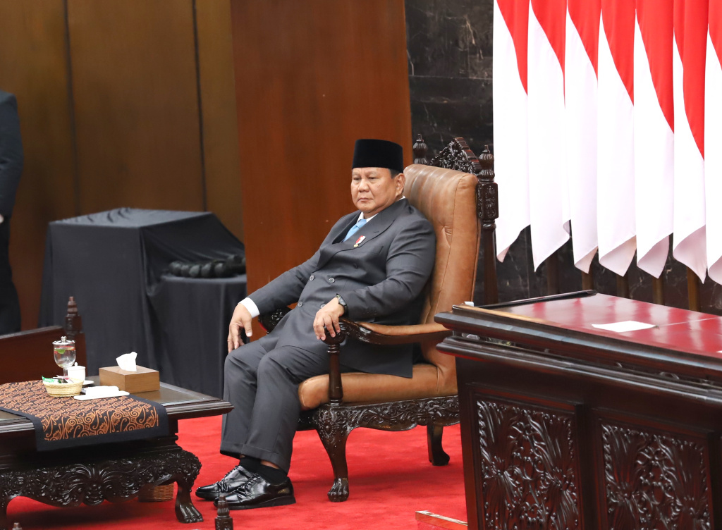 Presiden Prabowo Subianto menyampaikan Pidato Kerangka Ekonomi Makro (KEM) dan Pokok-Pokok Kebijakan Fiskal (PPKF) Anggaran 2027 (Ashar/SinPo.id)
