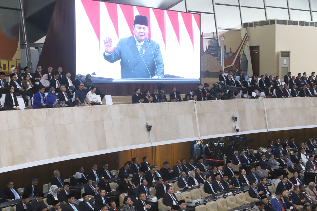 Presiden Prabowo Subianto menyampaikan Pidato Kerangka Ekonomi Makro (KEM) dan Pokok-Pokok Kebijakan Fiskal (PPKF) Anggaran 2027 (Ashar/SinPo.id)