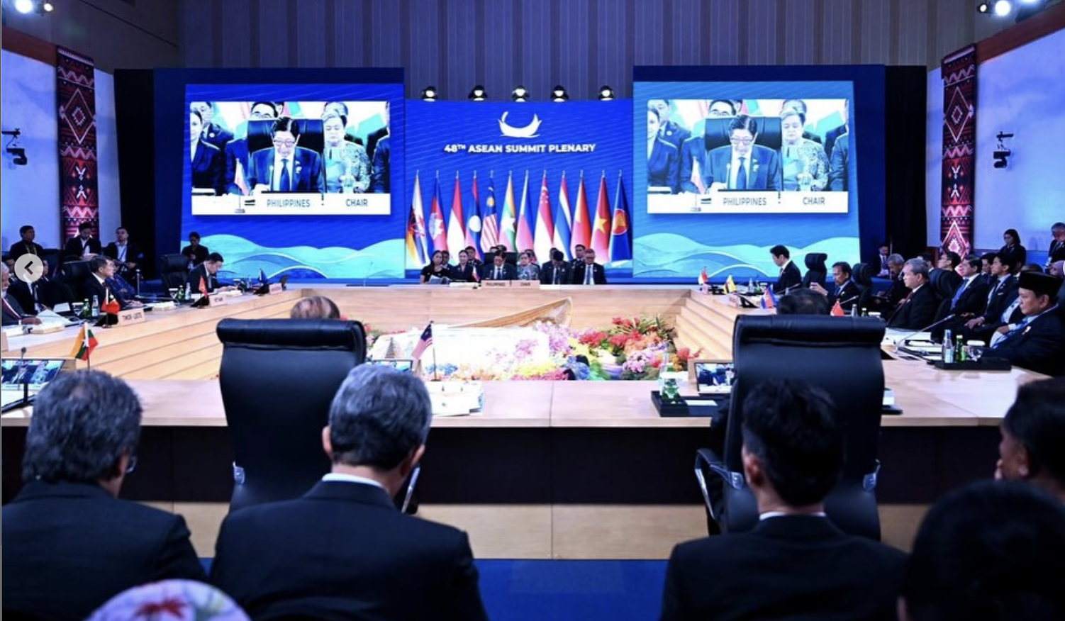 Presiden Prabowo saat hadiri pleno KTT ke-48 ASEAN. (Agus Priatna/BPMI Setpres/SinPo.id)
