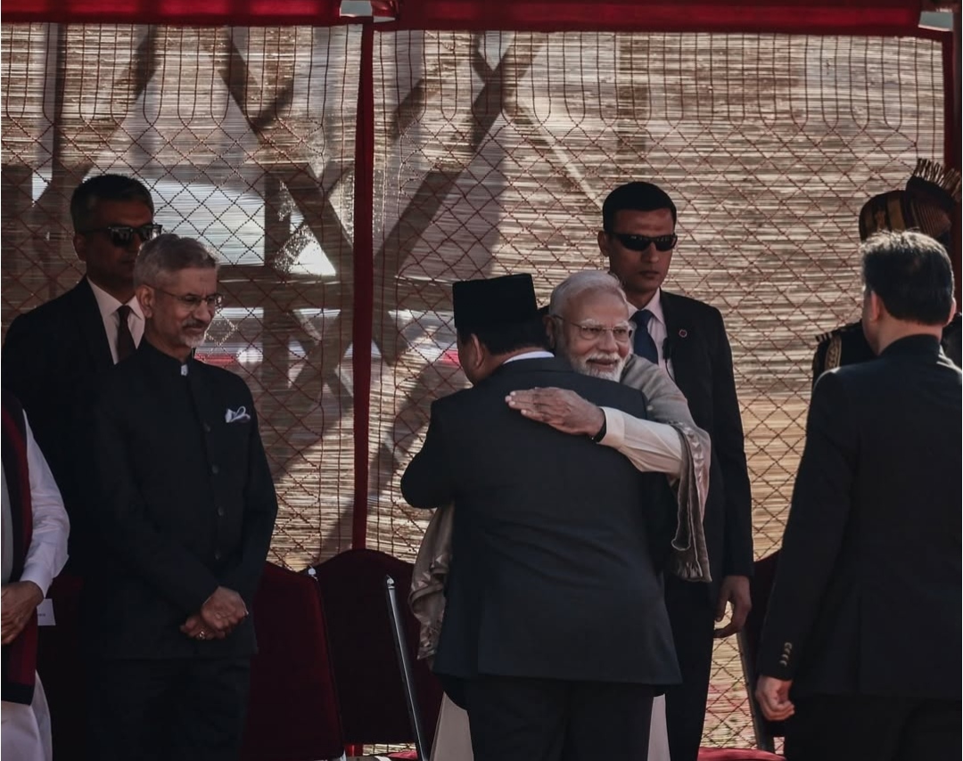 Presiden RI Prabowo Subianto melakukan kunjungan kenegaraan dalam memperingati Hari Republik ke-76 India di Istana Kepresidenan Rashtrapati Bhavan New Delhi (Ashar/Foto:Tim Media Presiden/SinPo.id)