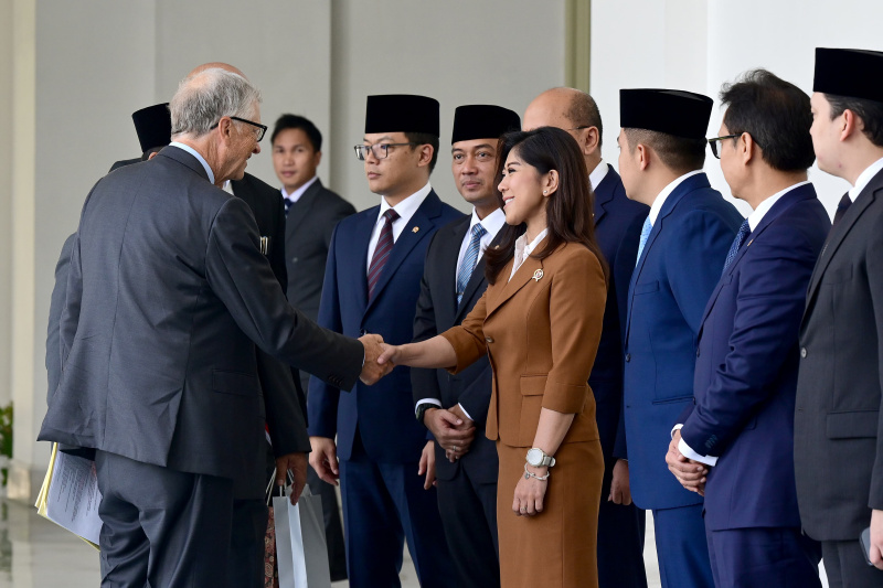 Presiden Prabowo Subianto menerima kunjungan kehormatan Tokoh Filantropi Dunia dan Pendiri Gates Foundation Bill Gates di Istana Merdeka (Ashar/Foto:Muchlis Jr-Setpres/SinPo.id)