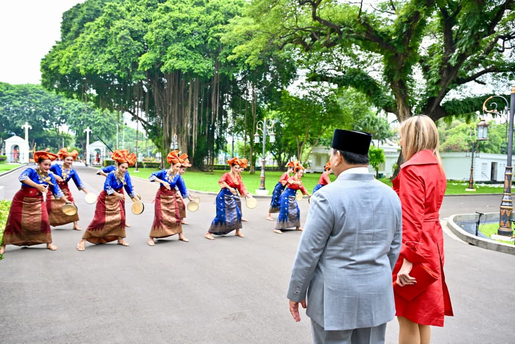 Presiden Prabowo Subianto menerima kunjungan kenegaraan Ratu Maxima dari Kerajaan Belanda di Istana Merdeka (Ashar/Foto: BiroSetpres/SinPo.id)