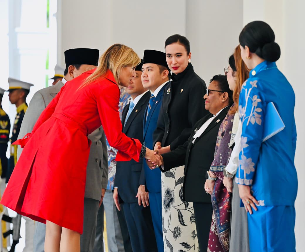 Presiden Prabowo Subianto menerima kunjungan kenegaraan Ratu Maxima dari Kerajaan Belanda di Istana Merdeka (Ashar/Foto: BiroSetpres/SinPo.id)