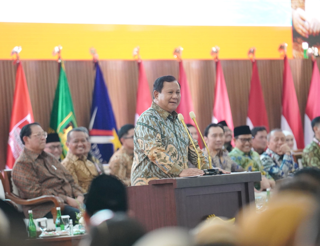 Presiden Prabowo mengundang para pemimpin KIM Plus untuk bersilaturahmi setelah Pilpres dan juga dalam peringati HUT Gerindra ke-17 (Ashar/SinPo.id)