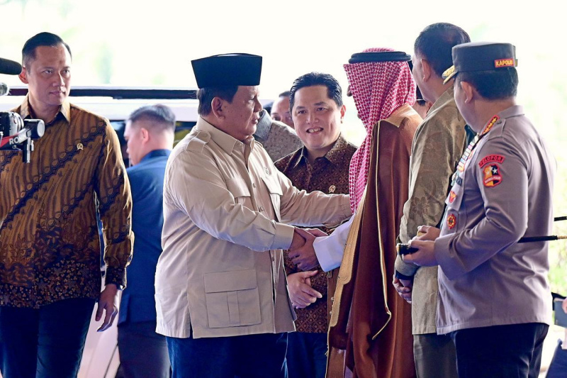 Presiden Prabowo Subianto meresmikan terminal khusus Haji dan Umrah 2F di Bandara Internasional Soekarno Hatta (Ashar/Foto:Muchlis Jr-Setpres/SinPo.id)