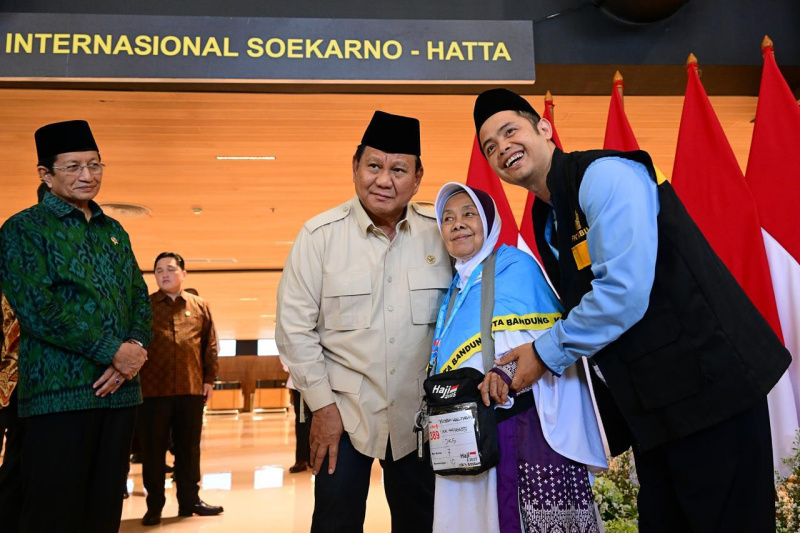 Presiden Prabowo Subianto meresmikan terminal khusus Haji dan Umrah 2F di Bandara Internasional Soekarno Hatta (Ashar/Foto:Muchlis Jr-Setpres/SinPo.id)