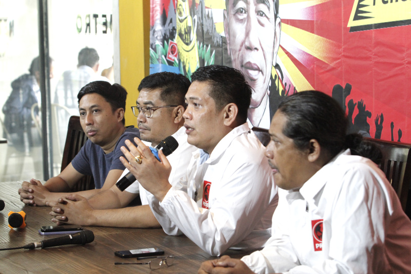 Projo menggelar jumpa pers terkait persiapan Rakernas VI (Ashar/SinPo.id)