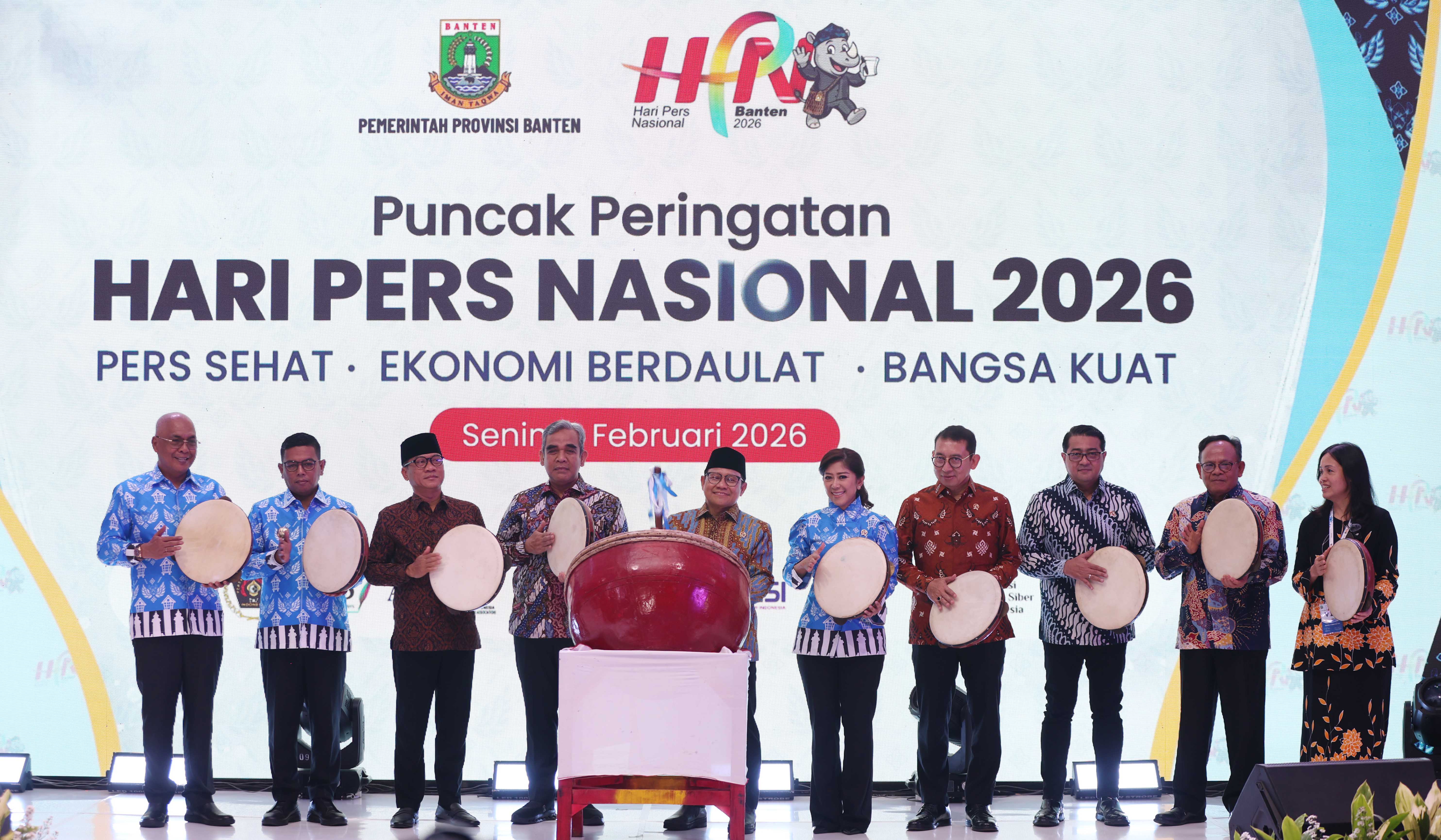 Peringatan Hari Pers Nasional. (Agus Priatna/SinPo.id)