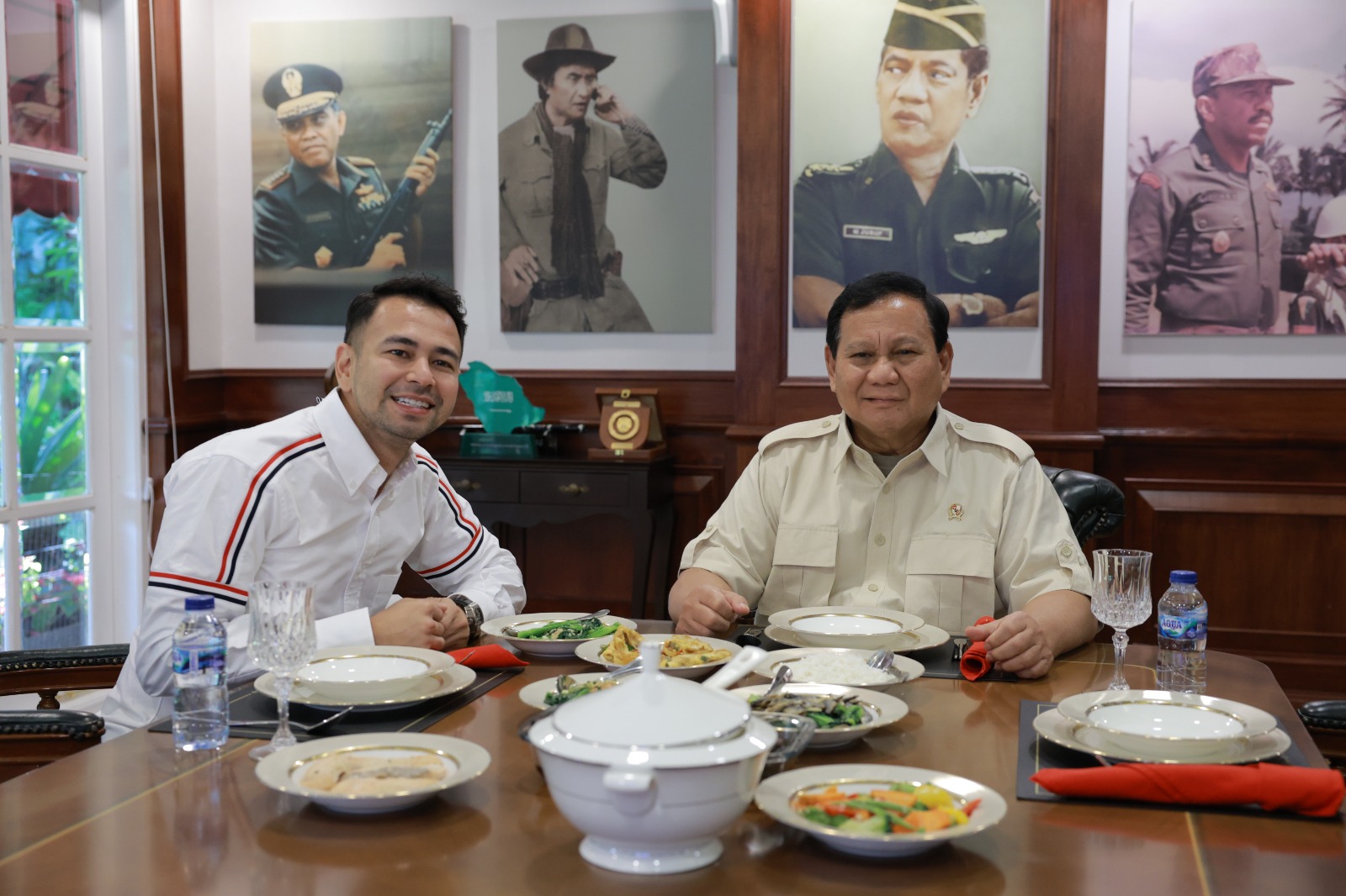 Raffi Ahmad mengunjungi kantor Menhan Prabowo