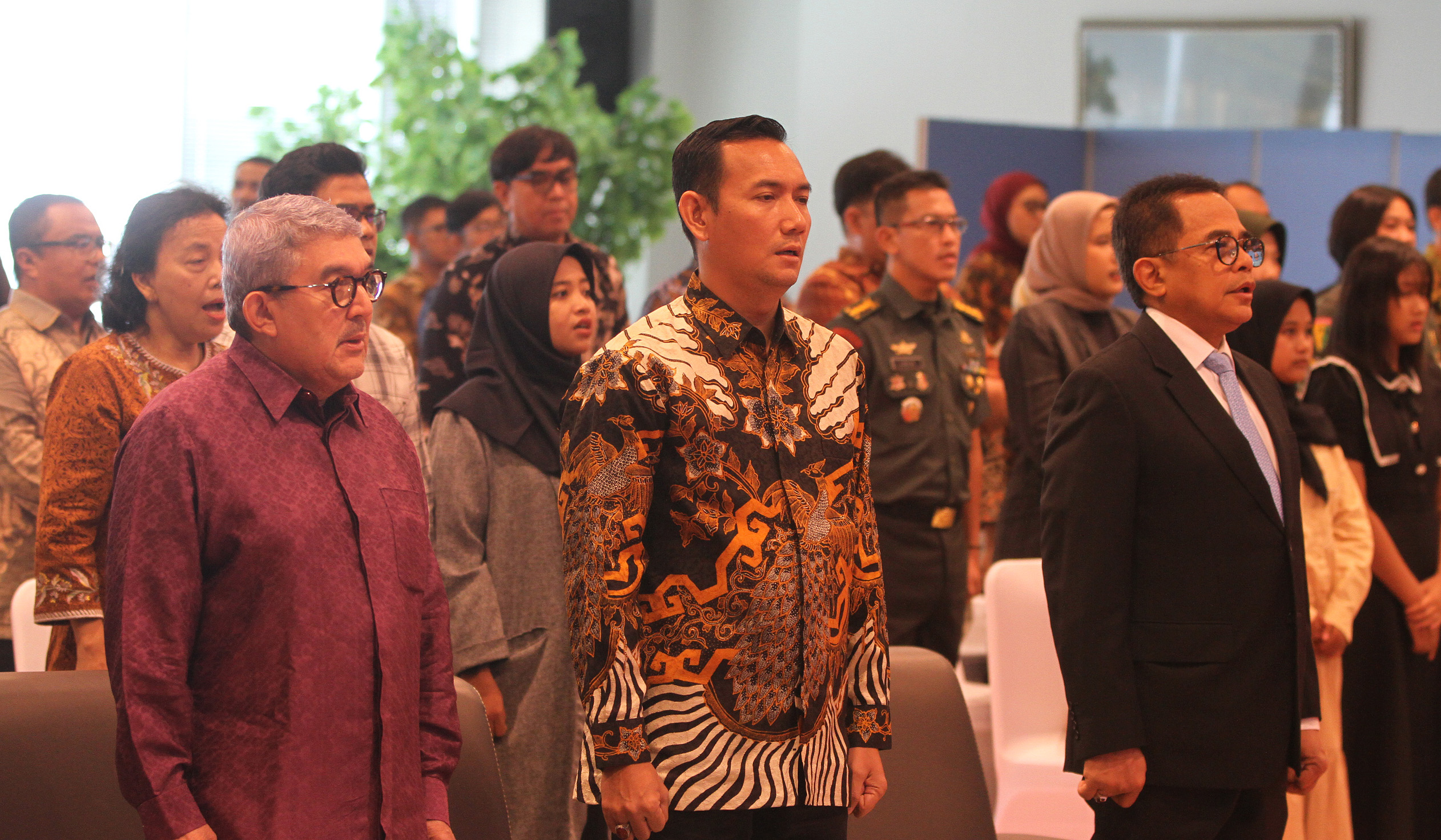 Ketua KWP Ariawan, saat menjalani sidang promosi Doktor di Universitas Prof Dr Moestopo Beragama. (Agus Priatna/SinPo.id)