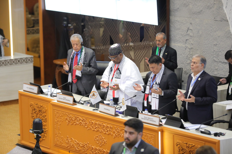 Ketua Badan Kerja Sama Antar-Parlemen (BKSAP) DPR RI, Mardani Ali Sera saat memimpin rapat komite Konferensi Ke-19 Uni Parlemen Negara Anggota Organisasi Kerja Sama Islam atau Parliamentary Union of the OIC (PUIC) tahun 2025 (Ashar/SinPo.id)