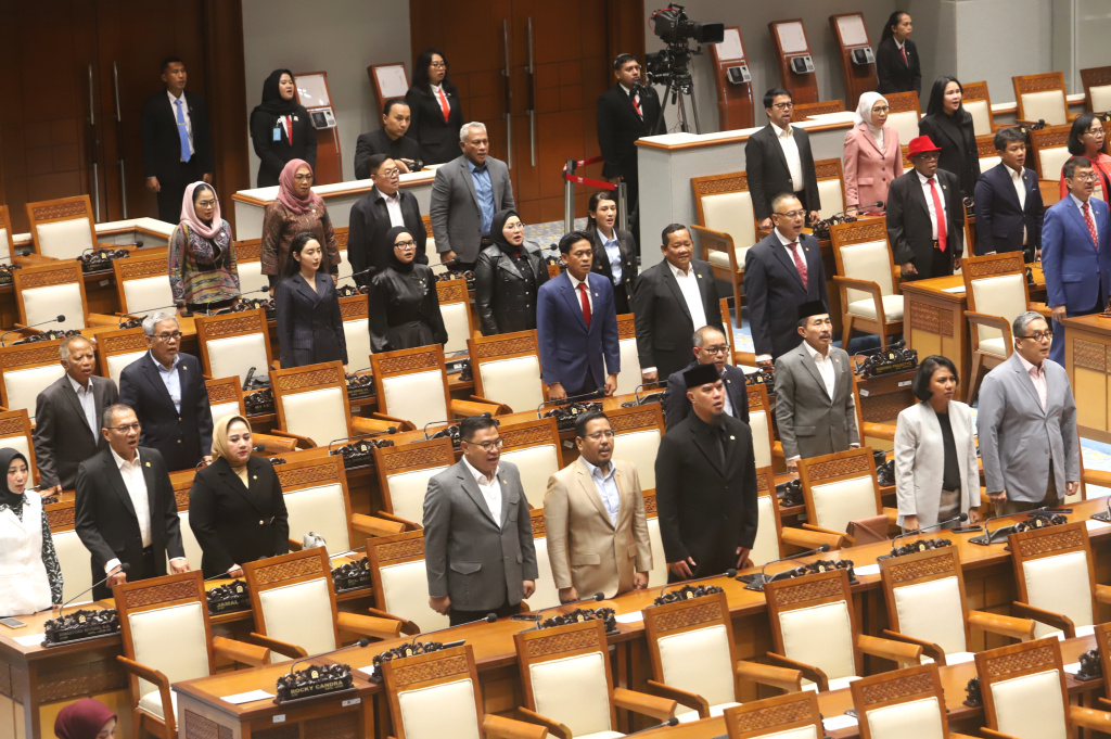 Pidato Ketua DPR Puan Maharani penutupan masa persidangan III (Ashar/SinPo.id)