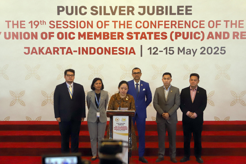 Rapat penutupan sidang konferensi ke-19 Parliamentary Union of The OIC (PUIC) mendukung Kemerdekaan untuk Palestina (Ashar/SinPo.id)