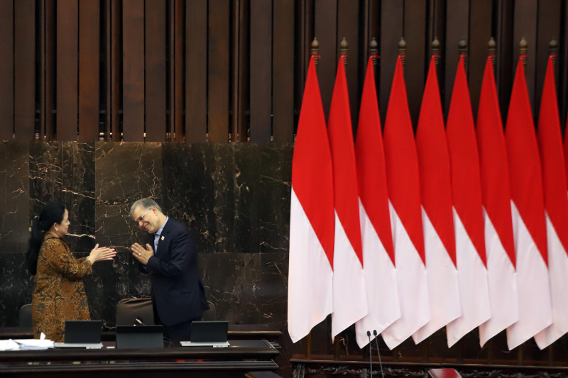 Rapat penutupan sidang konferensi ke-19 Parliamentary Union of The OIC (PUIC) mendukung Kemerdekaan untuk Palestina (Ashar/SinPo.id)