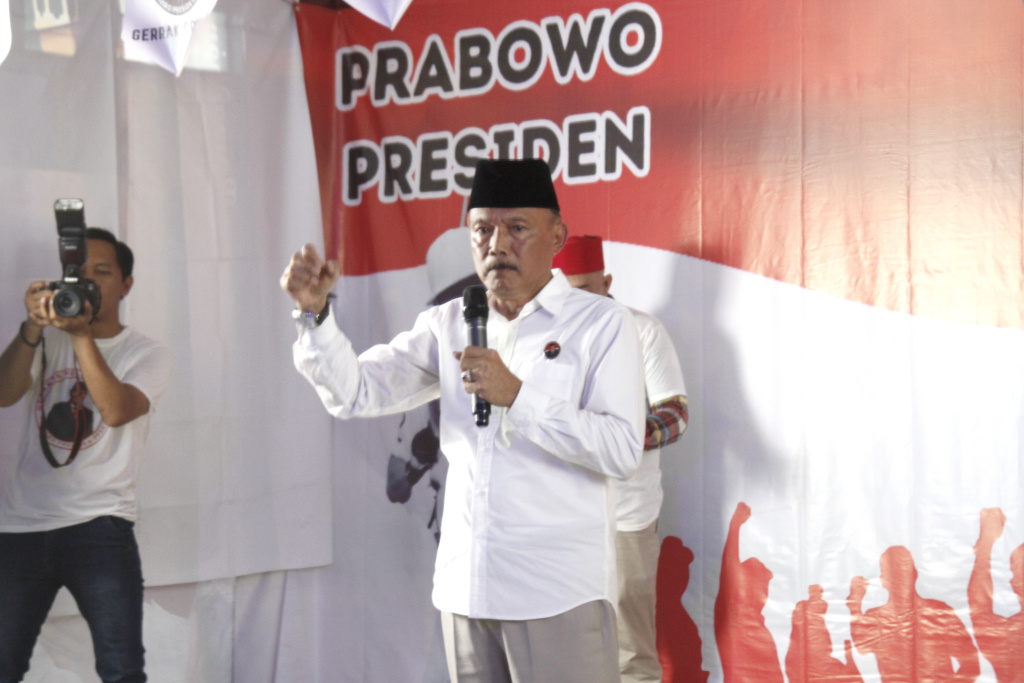 Relawan Gerrak PPRI 24 Deklarasi dukung Prabowo Subianto sebagai Presiden (Ashar/SinPo.id)