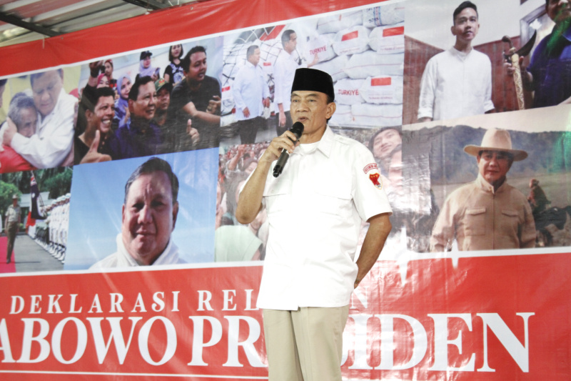 Relawan GRPG deklarasi di rumah besar relawan 08 slipi dukung Prabowo Presiden 2024 (Ashar/SinPo.id)