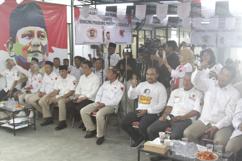 Relawan GRPG deklarasi di rumah besar relawan 08 slipi dukung Prabowo Presiden 2024 (Ashar/SinPo.id)