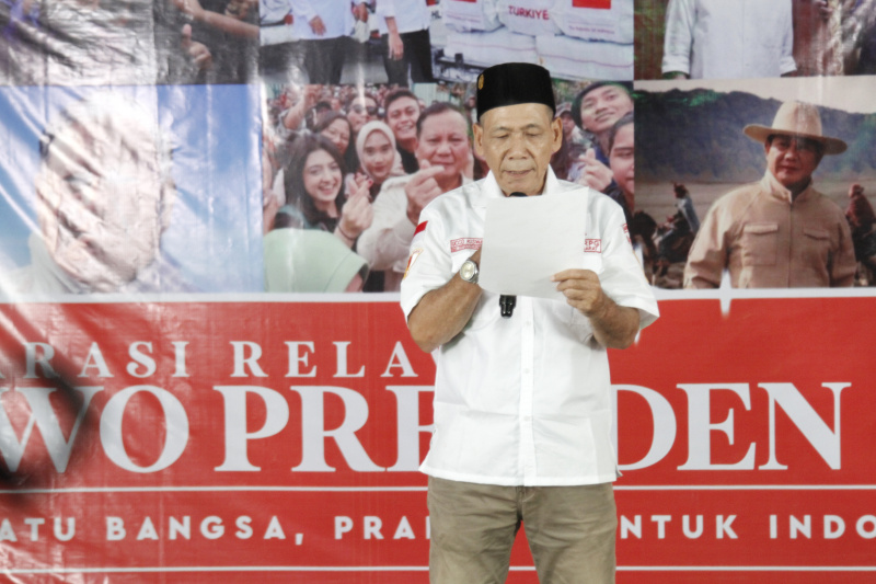 Relawan GRPG deklarasi di rumah besar relawan 08 slipi dukung Prabowo Presiden 2024 (Ashar/SinPo.id)