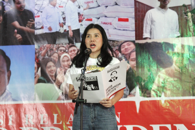 Rekawan Hopeng Tionghoa resmi deklarasi dukung Prabowo Presiden 2024 di rumah besar relawan 08 (Ashar/SinPo.id)