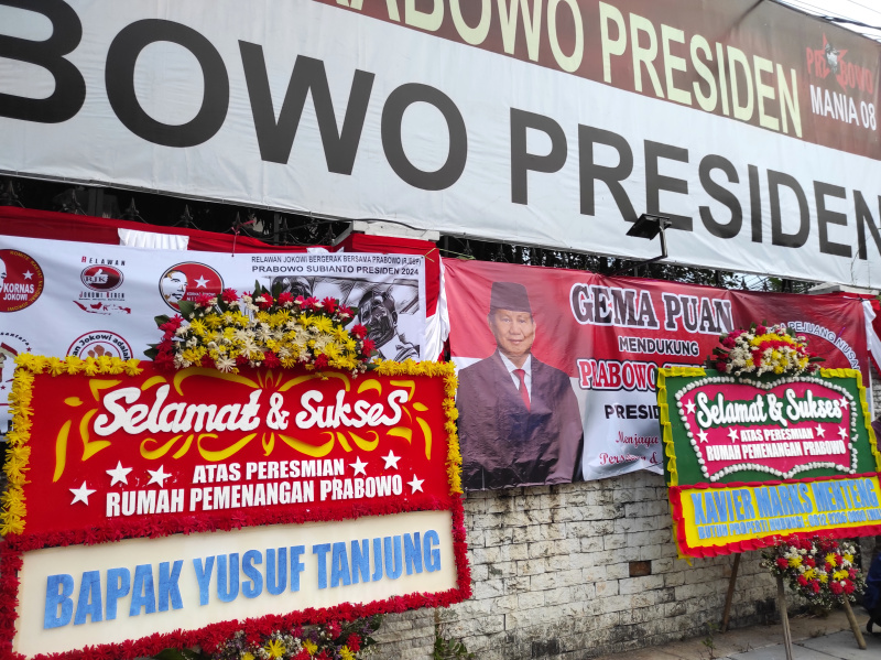 Ketua Umum Partai Gerindra Prabowo hadiri Deklarasi Relawan Jokowi memdukung Prabowo Presiden 2024 dan peresmian Rumah Relawan Prabowo (Ashar/SinPo.id)