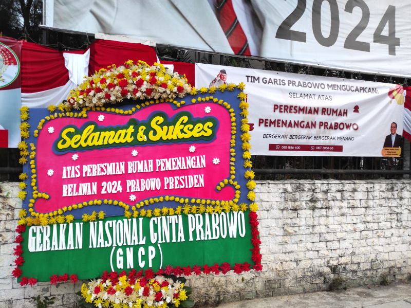 Ketua Umum Partai Gerindra Prabowo hadiri Deklarasi Relawan Jokowi memdukung Prabowo Presiden 2024 dan peresmian Rumah Relawan Prabowo (Ashar/SinPo.id)