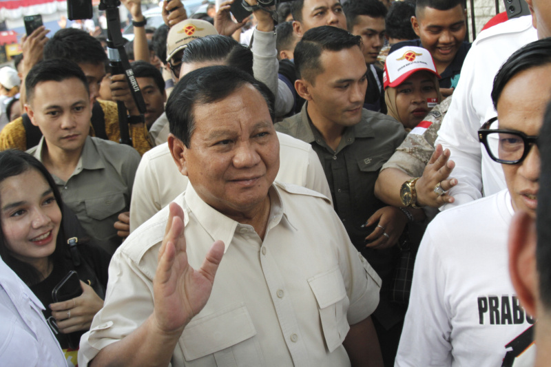 Ketua Umum Partai Gerindra Prabowo hadiri Deklarasi Relawan Jokowi memdukung Prabowo Presiden 2024 dan peresmian Rumah Relawan Prabowo (Ashar/SinPo.id)