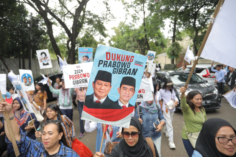 Relawan KOPI deklarasikan dukung Prabowo-Gibran satu putaran (Ashar/SinPo.id)