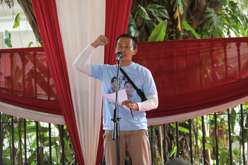 Relawan Pejuang 08 resmi Deklarasi mendukung paslon nomor urut 02 Prabowo-Gibran di Pilpres 2024 (Ashar/SinPo.id)