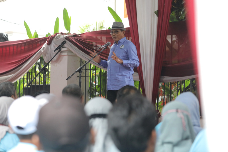 Gerakan Petani dan Nelayan Deklarasi mendukung paslon nomor urut 02 Prabowo-Gibran di Pilpres (Ashar/SinPo.id)