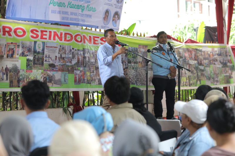 Relawan Petani Kacang Koro Deklarasi mendukung paslon nomor urut 02 Prabowo-Gibran di Pilpres 2024 (Ashar/SinPo.id)