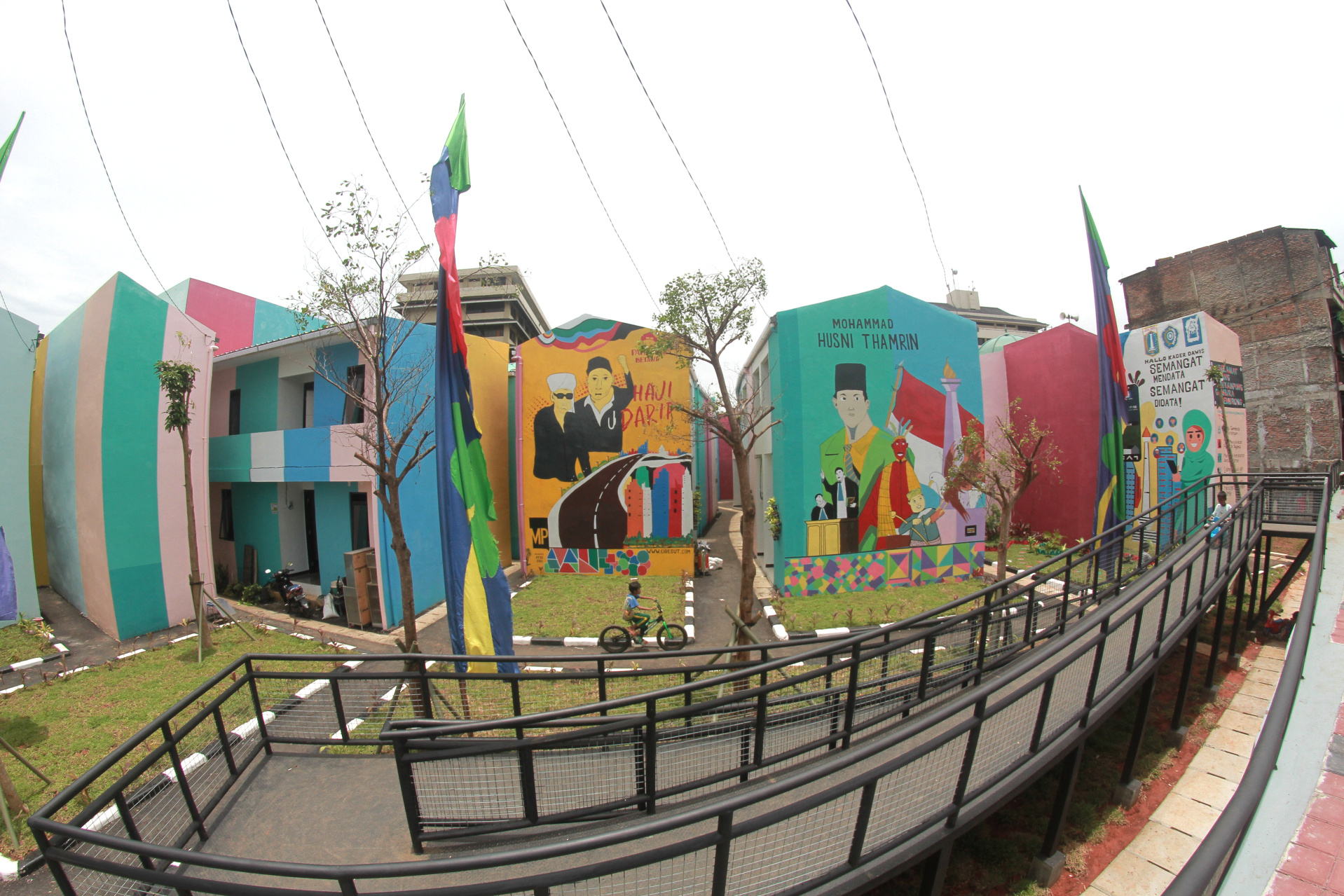 Revitalisasi kampung gembrong telah rampung dengan konsep Water Front City (Ashar/SinPo.id)