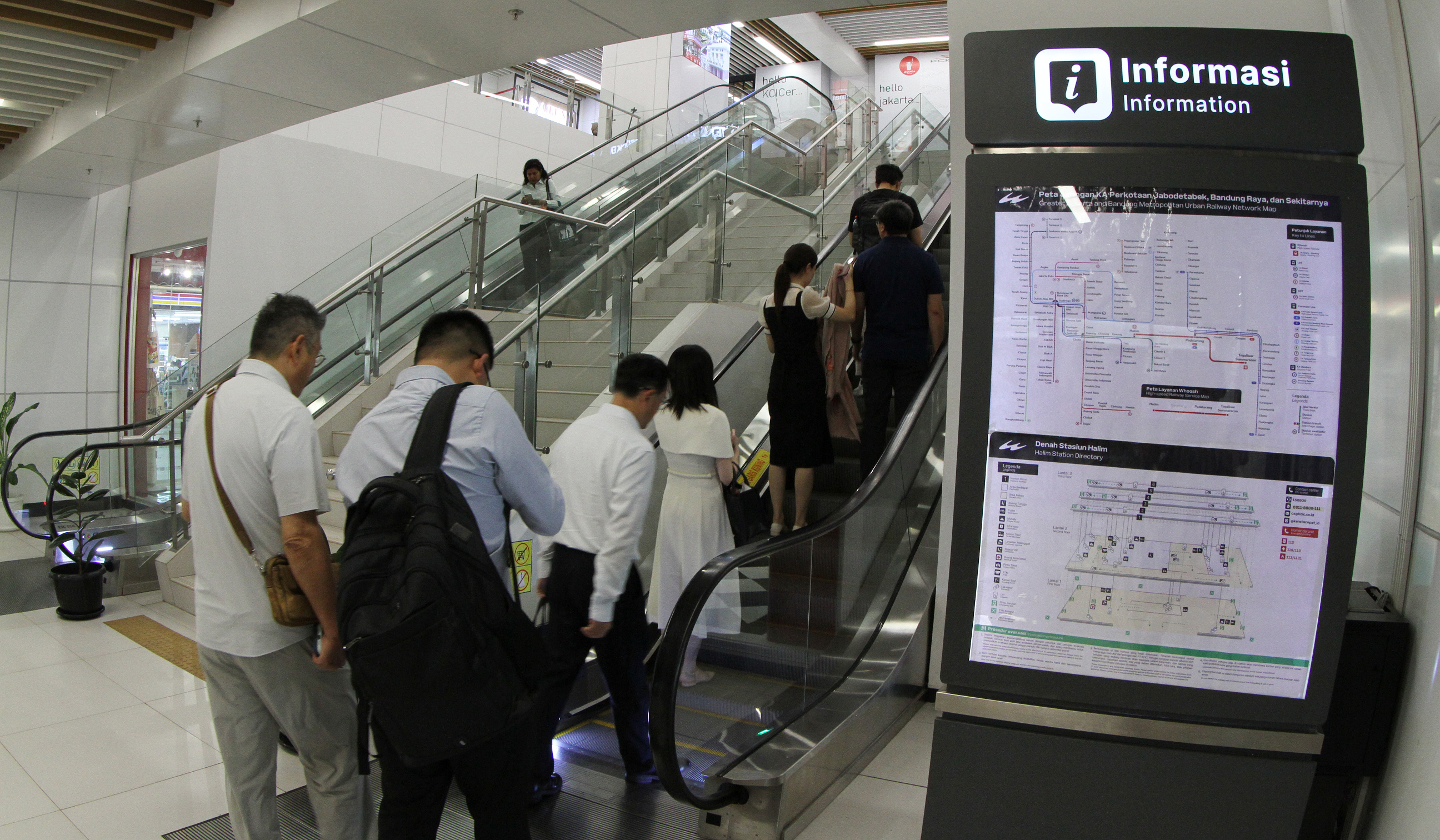 Stasiun Kereta Cepat Halim. (Agus Priatna/SinPo.id)
