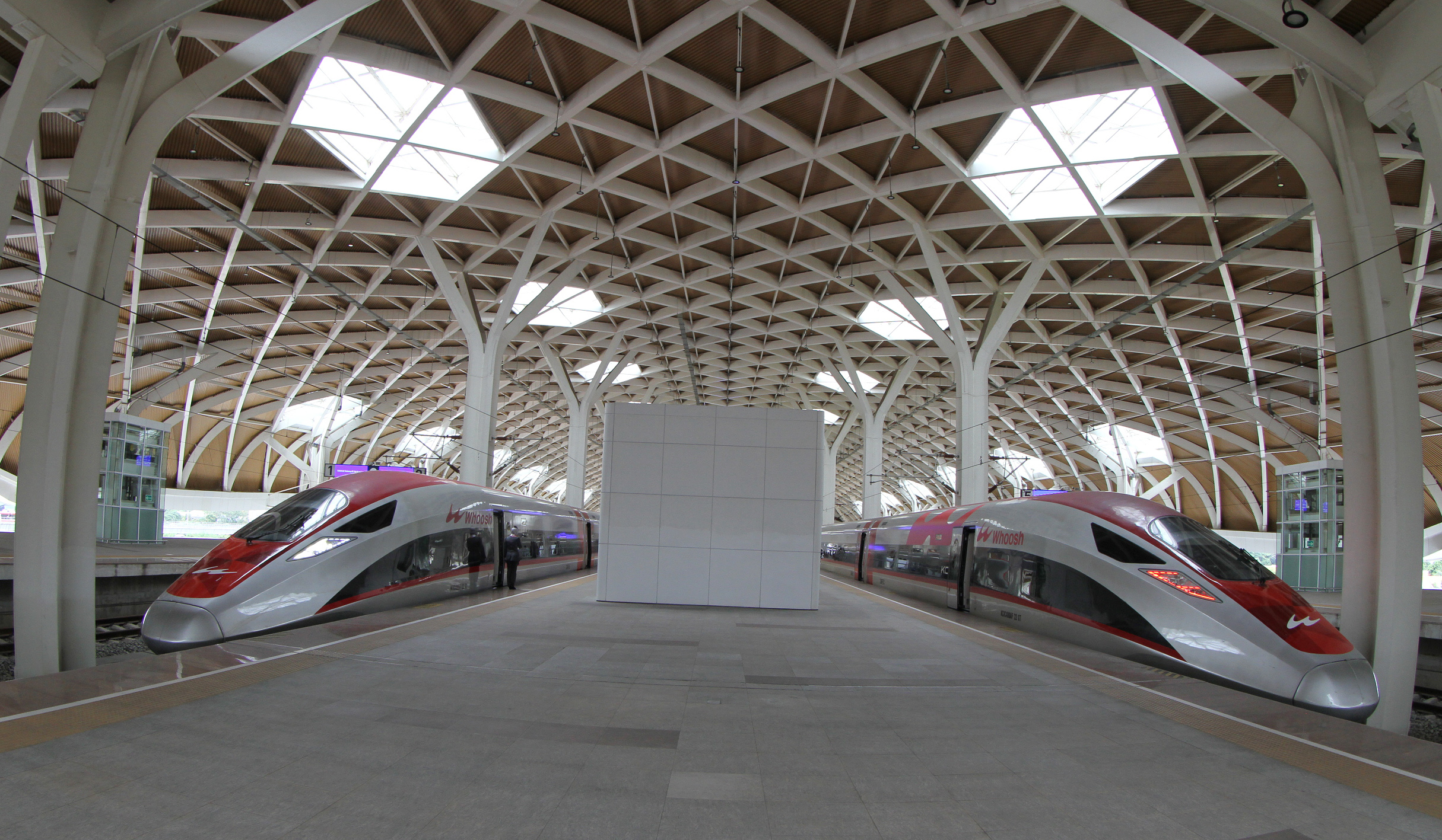 Stasiun Kereta Cepat Halim. (Agus Priatna/SinPo.id)