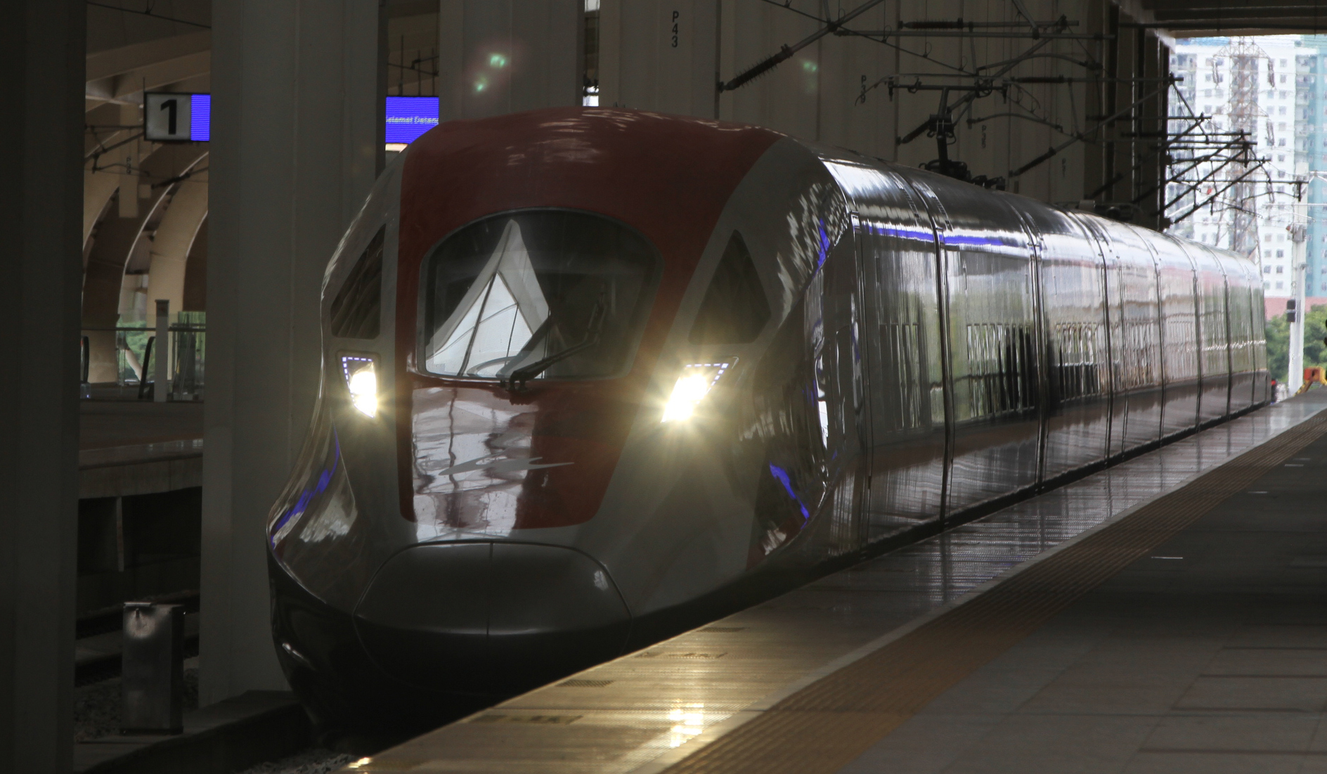 Stasiun Kereta Cepat Halim. (Agus Priatna/SinPo.id)